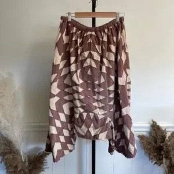 Magnolia Pearl Quiltwork Garçon Trousers Cotton Patchwork Harem Pants - Picture 9 of 11